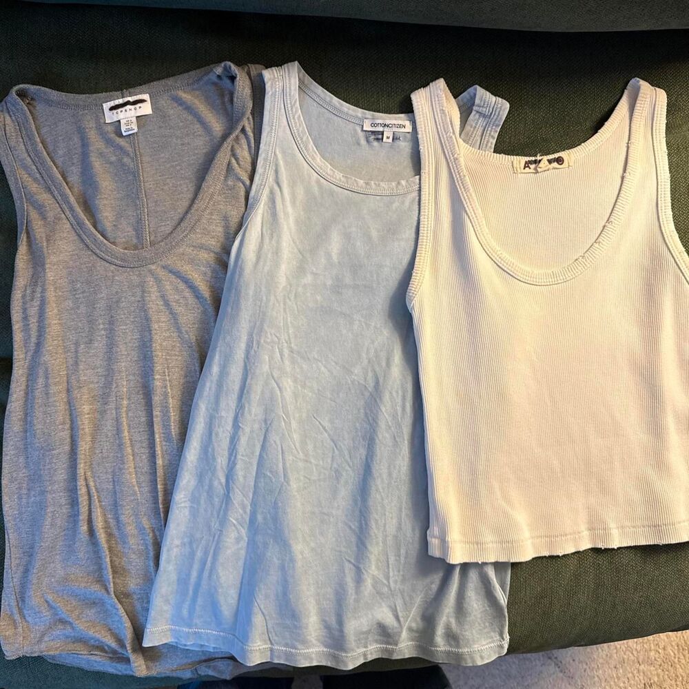 Amo Women's Blue and Grey Vest